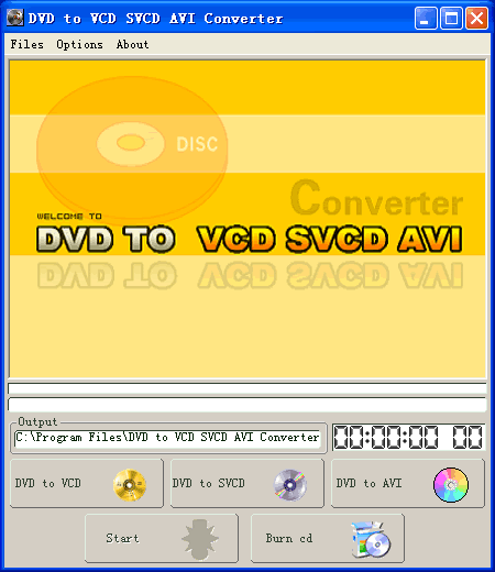 DVD to VCD SVCD MPEG AVI Converter Screenshot